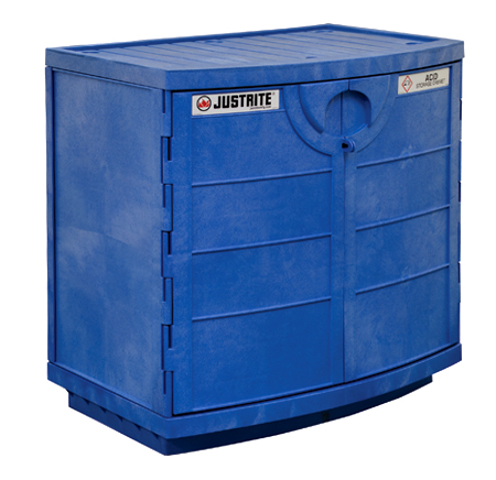 Cabinet is resistant to corrosive acids and bases